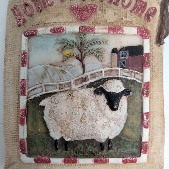 Home Sweet Home Christmas Ornament Sheep Farmhouse - Picture 2 of 5